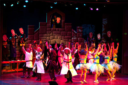 Golden Bough Theatre, Spamalot the Musical (2013) Cast performing Camelot musical number