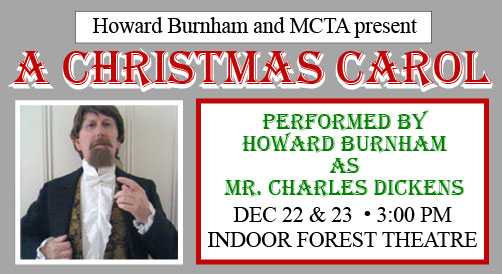 Howard Burnham presents A Christmas Carol as Howard Burnham