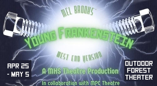 Monterey High School and MPC present Young Frankenstein at the Outdoor Forest Theater Apr 25 - May 5, 2024