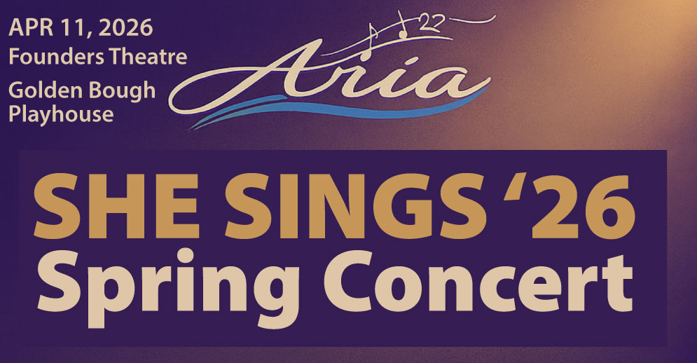 ARIA Womens Choir playing Apr 11, 2026 at the Founders Theatre