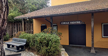 Street View of The Circle Theatre on Casanova St,, between 8th and 9th Aves., in Carmel by the Sea, CA.