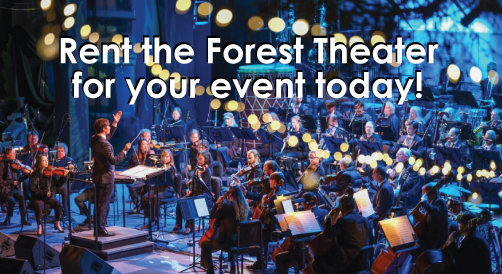 Rent the Forest Theater for your next event! 