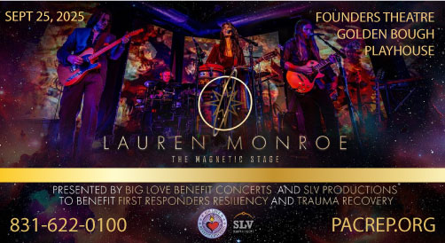 Big Love Benefit Concerts and SLV Productions present Lauren Monroe - The Magnetic Stage — A Transformational Journey Through Music and Consciousness at Founders Theatre, Sept. 25, 2025, 7:30pm. 