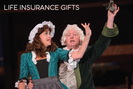 Life Insurance Gift featuring scene from 2012 Much Ado About Nothing with Julie Hughett
