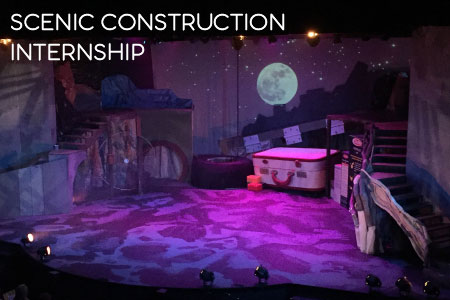 Scene Construction Internships featuring set from 2015 PacRep production of CATS 