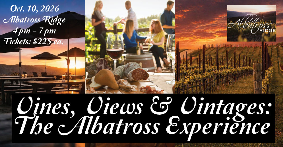 Buy Tickets Now for PacRep's Vines Views and Vintages on Oct 10, 2026, at Albatross Ridge Vineyards